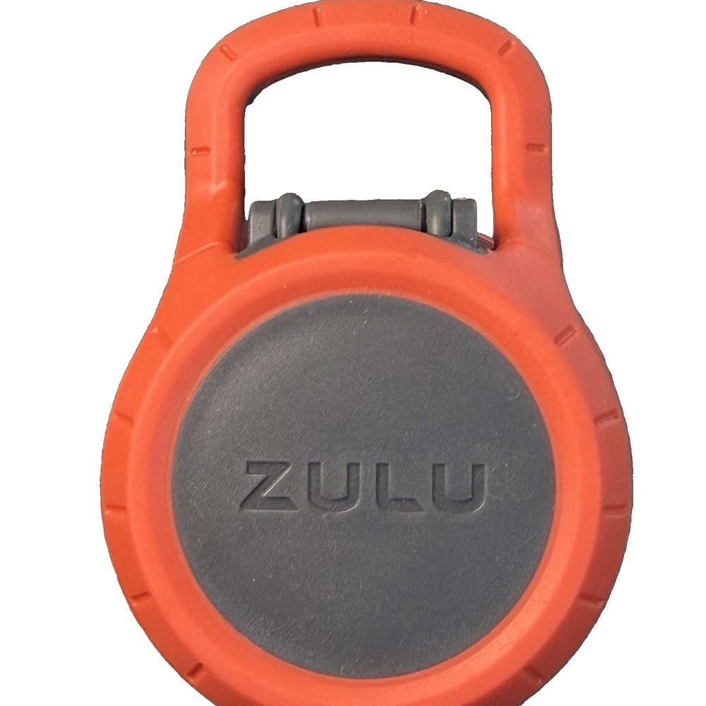 ZULU 34 oz Water Bottle Orange Flip Lock Lid Silicone Sleeve Plastic BPA Free - Picture 5 of 6